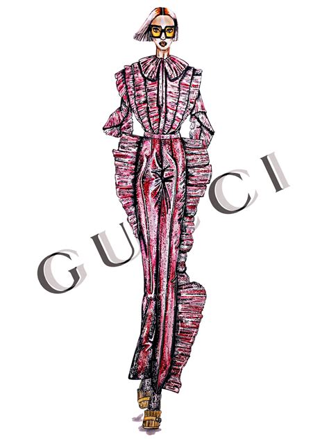 gucci fashion croquis|Gucci jewelry.